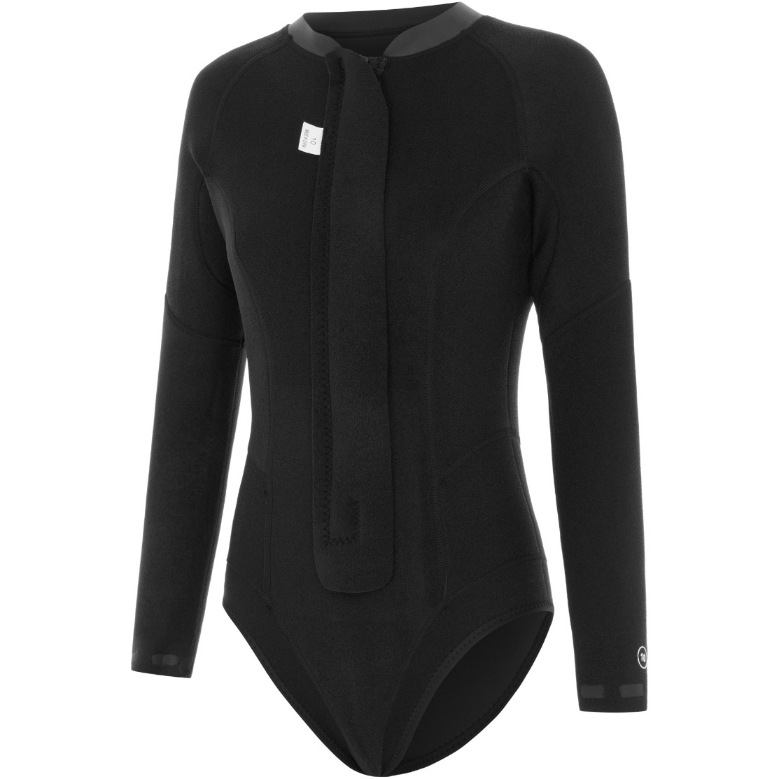 2026 Nyord Mujer Solu Yulex 2/2mm Manga Larga Front Zip Spring Shorty Neopreno SOLWHL22001-BLK - Black